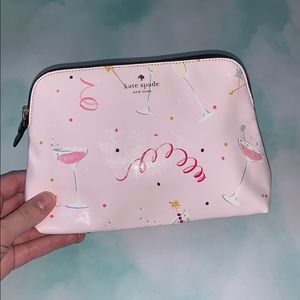 KATE SPADE CHAMPAGNE PINK MAKEUP BAG